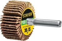 Круг шлифовальный лепестковый на шпильке STAYER P100, 30x15 мм 36606-100