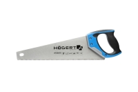 Пила-ножовка HOEGERT TECHNIK 400 мм, 7 TPI, закаленные зубья, трехсторонняя заточка HT3S202