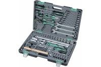 Набор инструмента 1/4", 1/2", CrV, S2, усиленный кейс, 119шт STELS 14112
