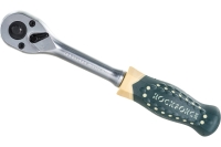 Реверсивная двухсторонняя трещотка с резиновой ручкой 1/4-3/8 ROCKFORCE RF-802321