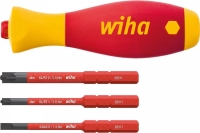 Набор из отвёртки с держателем бит Wiha SoftFinish slimVario electric 4 предмета, wih43449