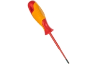 Диэлектрическая отвертка SL4х100мм, CrMo, до 1000В GROSS 12942