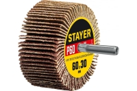 Круг шлифовальный лепестковый на шпильке STAYER P60, 60x30 мм 36608-060