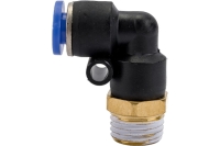 Фитинг Г- образный трубка 6 мм, резьба наружная 1/4" Pegas pneumatic 5901