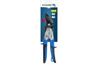 Ножницы по металлу HOEGERT TECHNIK 250 мм, изогнутые, левые HT3B504