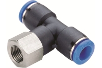 Фитинг цанговый тройник 10 мм, внутренняя резьба 1/4" Pegas pneumatic 5506