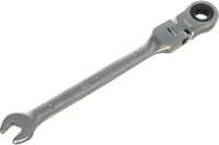 Комбинированный ключ трещоточный с шарниром 7мм AV Steel  AV-315207