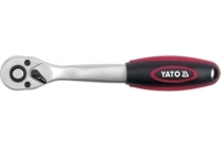 Трещотка YATO пластмассовая ручка, изогнутая, 72 зубца, 3/8", 200 мм YT-0317