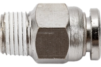 Фитинг металлический 6 мм - наружная резьба 1/8" Pegas pneumatic 6110