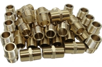 Ниппель латунный пневмо 1/2" НР, 100 шт HG 1641506