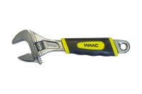 Разводной ключ WMC TOOLS с прорезиненной рукояткой-200мм (захват 0-24мм) 649200 47276