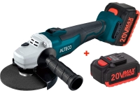 Бесщеточная аккумуляторная угловая шлифмашина ALTECO CAGB 18-125 Li BL X2 49832