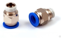 Фитинг цанговый прямой металлический 12 мм, F1/4" Pegas pneumatic 5206