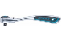 Ключ трещоточный, 120 зубьев 1/4" GROSS 14135