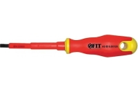 Изолированная отвертка CrV 1000V SL 5.5х125 мм FIT 55898