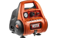 Компрессор Wester WK1200/6 безмасляный, 1100 Вт, 180 л/мин, 6 л, 8 бар 631503