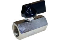 Шаровой кран переходник Pegas pneumatic резьба внутренняя 1/4" FXF  4403