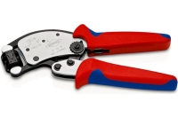 Пресс-клещи Knipex Twistor T для контактных гильз DIN 46228 1+4, обжим: квадрат, поворот 360, 0.14-10.0 мм, доступ с 2х сторон, длина 200 мм KN-975319