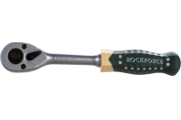 Реверсивная усиленная трещотка с резиновой ручкой 1/4 ROCKFORCE RF-80222A