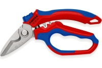 Ножницы электрика Knipex угловые, обжим концевых гильз: 0.5–6 мм и 10–25 мм, 160 мм, нержавеющие, 2-компонентные ручки, SB KN-950520SB