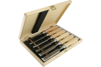 Набор из 6 плоских стамесок Narex Wood Line Profi (светлые) 853055