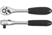 Трещотка YATO прямая, пластиковая ручка, 1/4", 146 мм, 72 зуба YT-0307