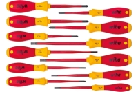 Набор отверток Wiha 41003 SoftFinish electric slimFix смешанная комплектация, 12 предметов wih41003