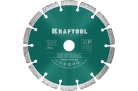 Диск алмазный сегментный по железобетону и бетону KRAFTOOL Universal 180х22 мм 36680-180