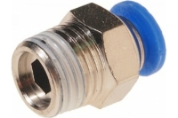 Фитинг для пластиковых трубок (6 мм; 1/4М) ROCKFORCE RF-SPC06-02
