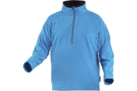 Флисовая толстовка HOEGERT TECHNIK EDER, на молнии 3/4, голубая, р.2XL HT5K375-2XL
