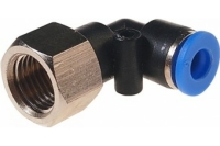 Фитинг угловой для пластиковых трубок (6 мм; 1/4F) ROCKFORCE RF-SPLF06-02