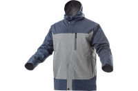 Непромокаемая куртка HOEGERT TECHNIK TANGER, темно-синий/серый, р.2XL/56 HT5K248-2XL