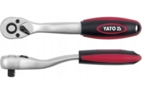 Трещотка YATO пластмассовая ручка, изогнутая, 72 зубца, 1/2", 255 мм YT-0321