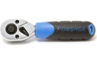 Реверсивная трещотка Forsage короткая с резиновой ручкой 1/4" 15778 F-802219
