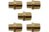 Ниппель переходной пневмо 1/2" НР х 3/8" НР, 5 шт HG 1645092