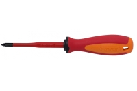 Отвертка Unior изолированная VDE 1000V, с утонченным жалом, PZ1х80мм 3838909240695