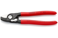 Кабелерез Knipex, с пружиной, рез: кабель d 15 мм, 165 мм, черный, 1К ручки, KN-9521165SB