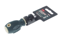 Шлицевая магнитная отвертка ROCKFORCE Profi S2 5.5х40мм на пластиковом держателе RF-7035540