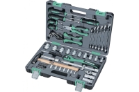 Набор инструмента 1/2", CrV, S2, усиленный кейс, 58шт STELS 14113