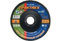 Круг лепесковый торцевой (125 мм; Р60) ПРАКТИКА 032-362
