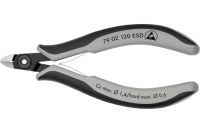 Прецизионные бокорезы KNIPEX ESD маленькая головка, 120 мм, 2-комп антистатические ручки KN-7902120ESD