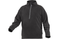 Флисовая толстовка HOEGERT TECHNIK EDER, на молнии 3/4, черная, р.2XL HT5K374-2XL
