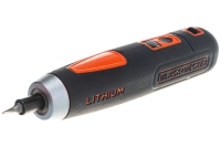 Аккумуляторная отвертка Black&Decker ION + 4 насадки BD40K4-RU