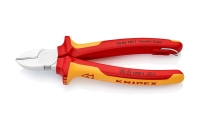 Кусачки боковые со страховочным креплением 180 мм KNIPEX KN-7006180TBK
