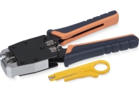 Обжимной инструмент Cabeus для RJ-45 (8р8с), RJ-11/12 (6р6с, 6р4с, 6р2с), профессиональный HT-500