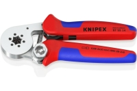 Пресс-клещи для контактных гильз Knipex 6-гранный обжим, 1 гнездо, 0.08-10 мм², 2x4 мм², KN-975514