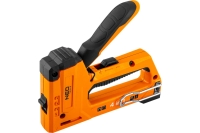 Степлер NEO Tools 4 в 1, 6-14 мм, скобы J, G, L, E, алюминий 16-030