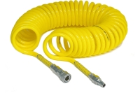 Шланг спиральный с быстроразъемным соединением (8х5 мм; 5 м) CDC Pneumatics UC 0850-5C YELLOW