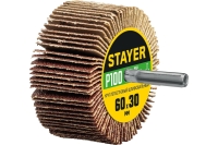Шлифовальный лепестковый круг на шпильке STAYER 60x30 мм, P100 36608-100