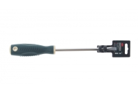 Шлицевая магнитная отвертка ROCKFORCE Profi S2 SL8.0х175мм на пластиковом держателе RF-70180175